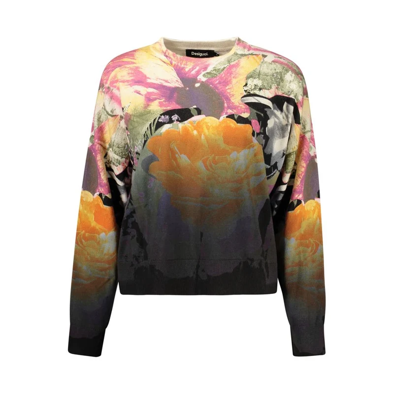 Desigual Black Cotton Women's Sweater XL