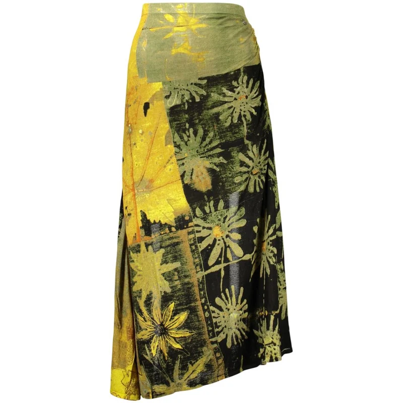 Desigual Green Viscose Women's Skirt S