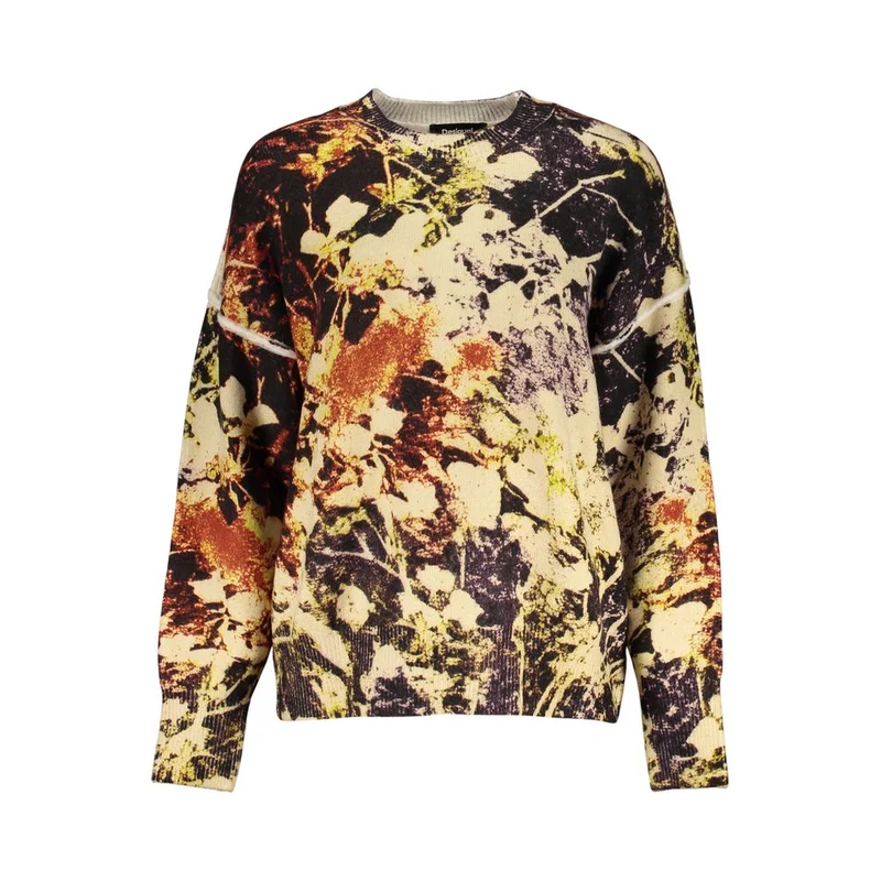 Desigual Yellow Acrylic Women's Sweater L