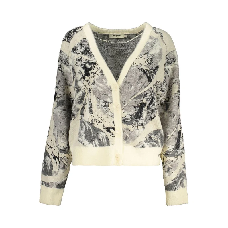 Desigual White Viscose Women Sweater M