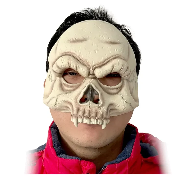 Máscara de Calavera blanca de 19x22x2 cm T.Única
