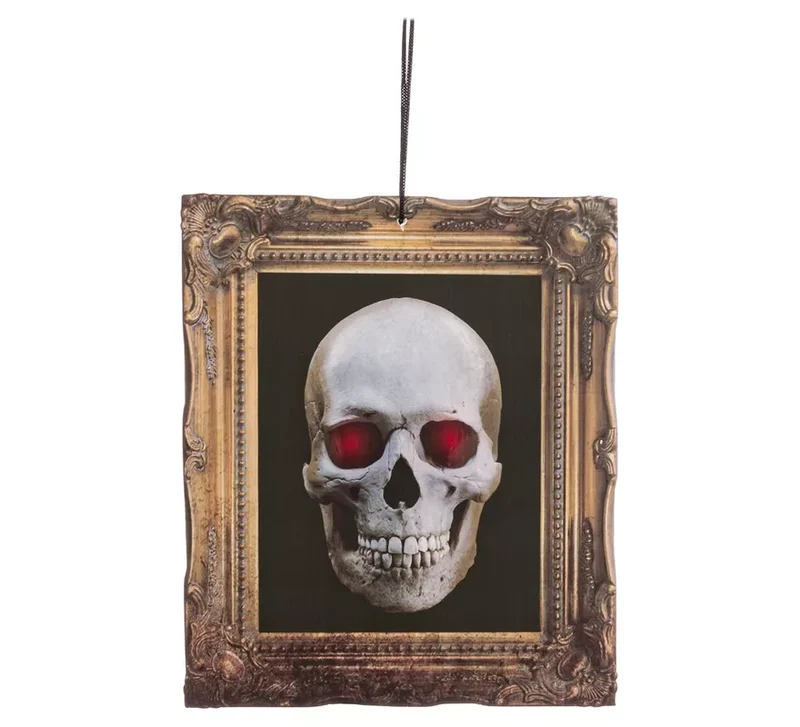 Cuadro de Calavera con Luz de 27,5x32,5 cm Sin talla