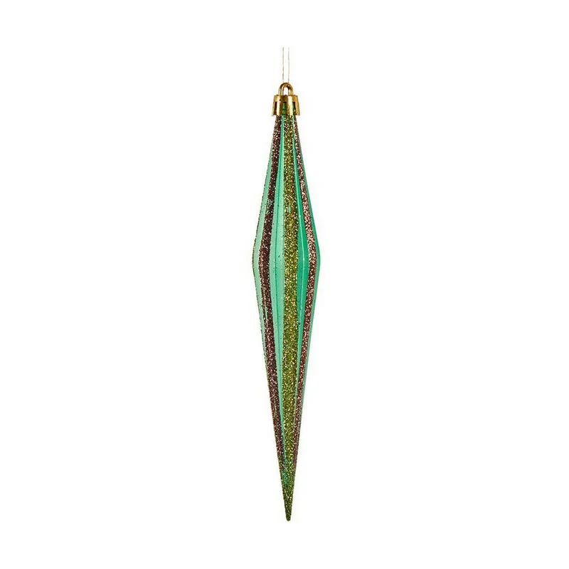 Christmas bauble Krist+ Red Green Golden 3 x 8,5 x 19 cm Streched
