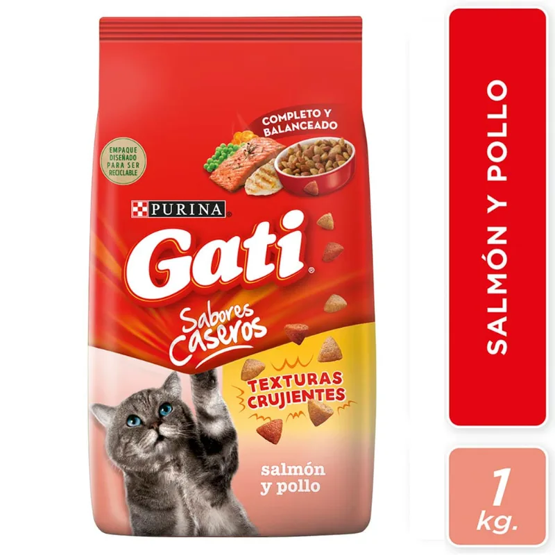 Alimento Gatos Gati Salmon Y Pollo 1k