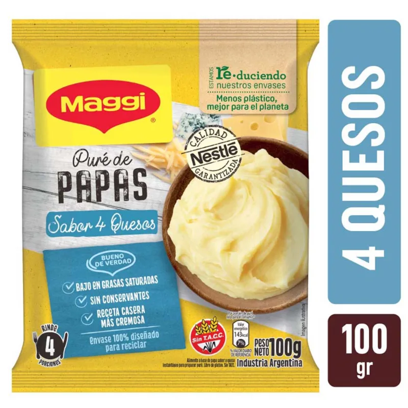Maggi® Puré Sabor 4 Quesos X 100gr