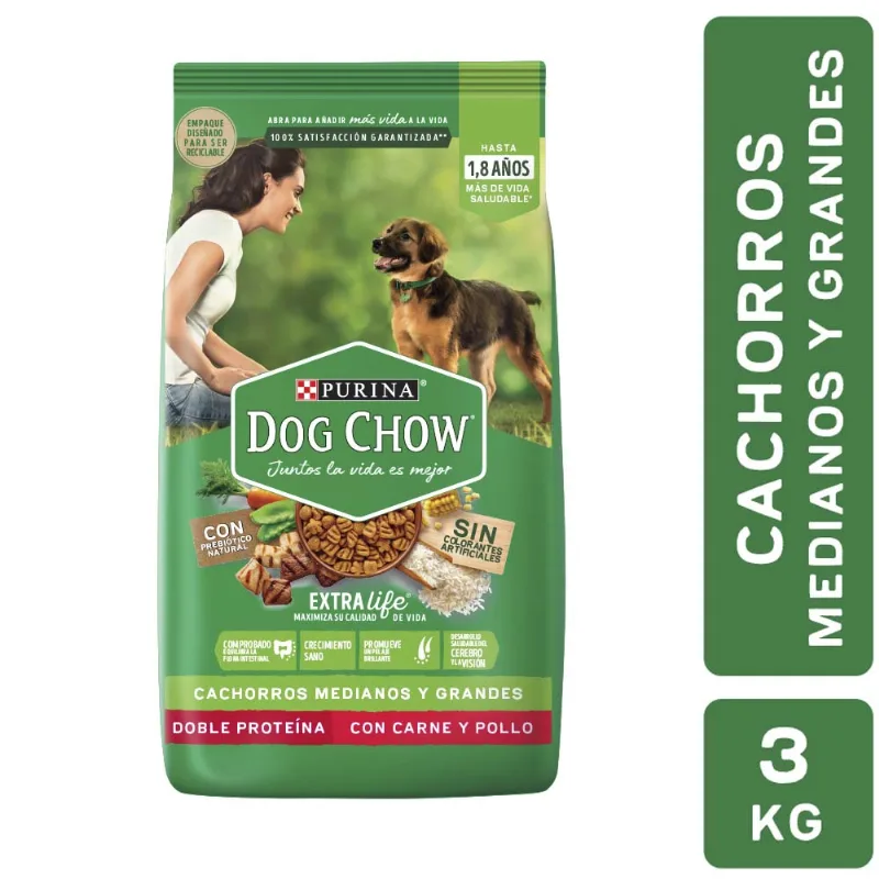 Alimento Dog Chow Cachorro Mediano&grande 3k