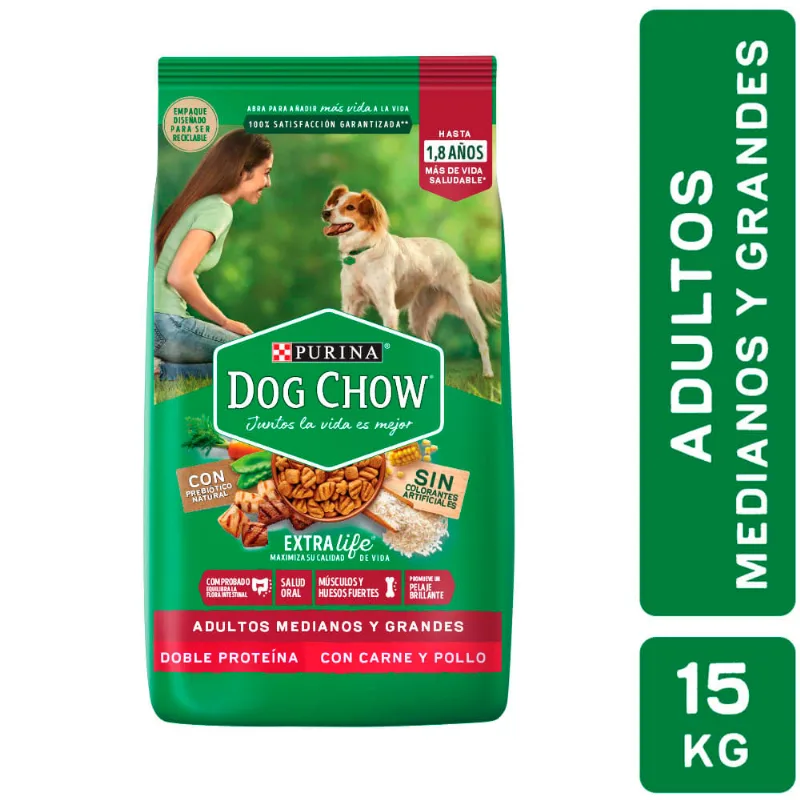 Alimento Dog Chow Adulto Mediano&grande 15k