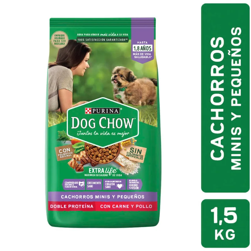 Alimento Perros Dog Chow Cachorro Mini Pequeño 1.5k