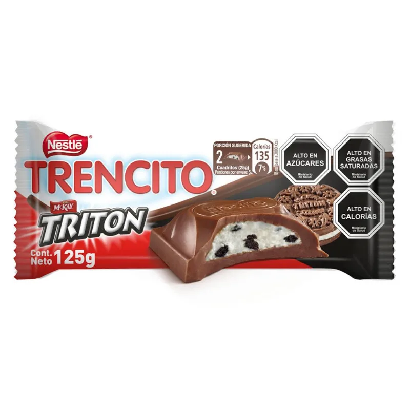 Chocolate de Leche Trencito Relleno Triton 125 g
