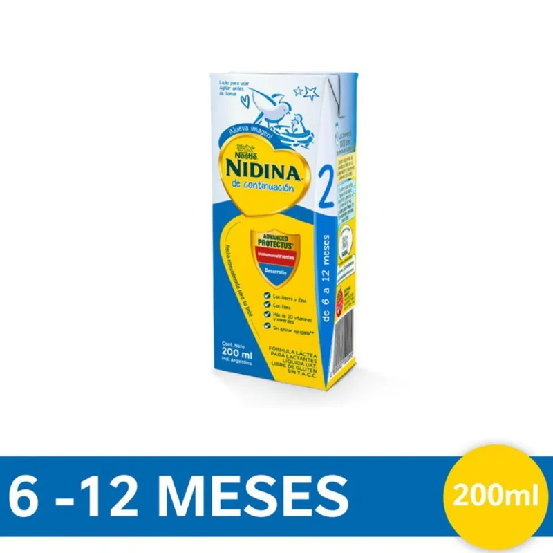Nidina etapa 2 listo para tomar 200ml