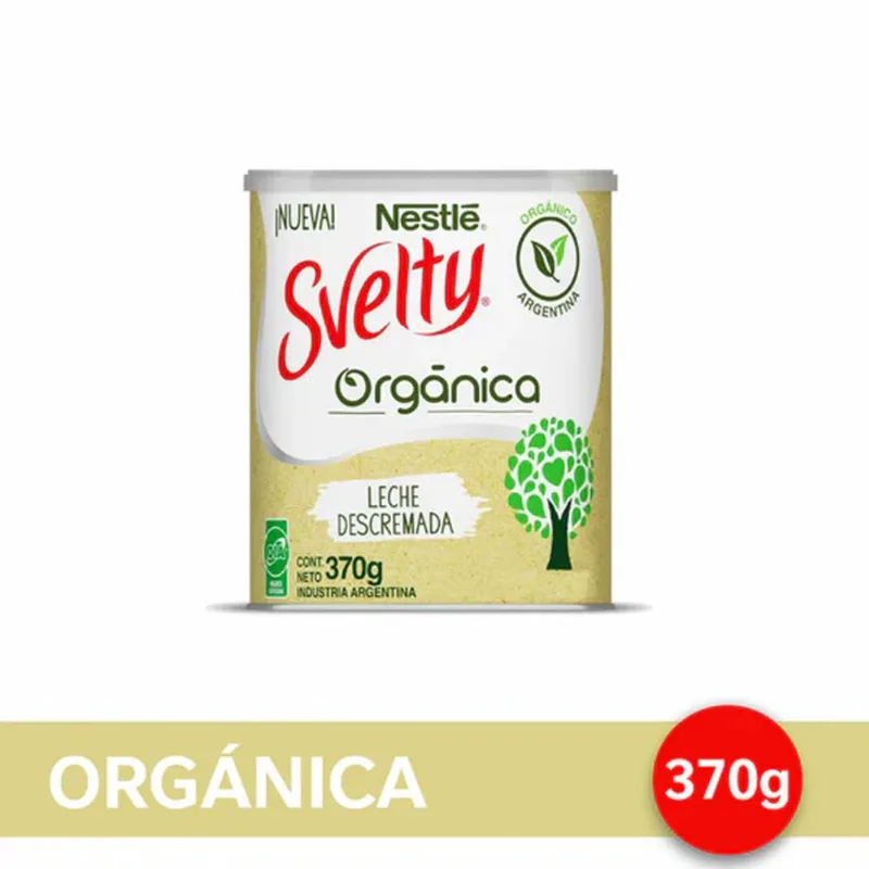 Leche en Polvo Descremada 370 Grs Svelty