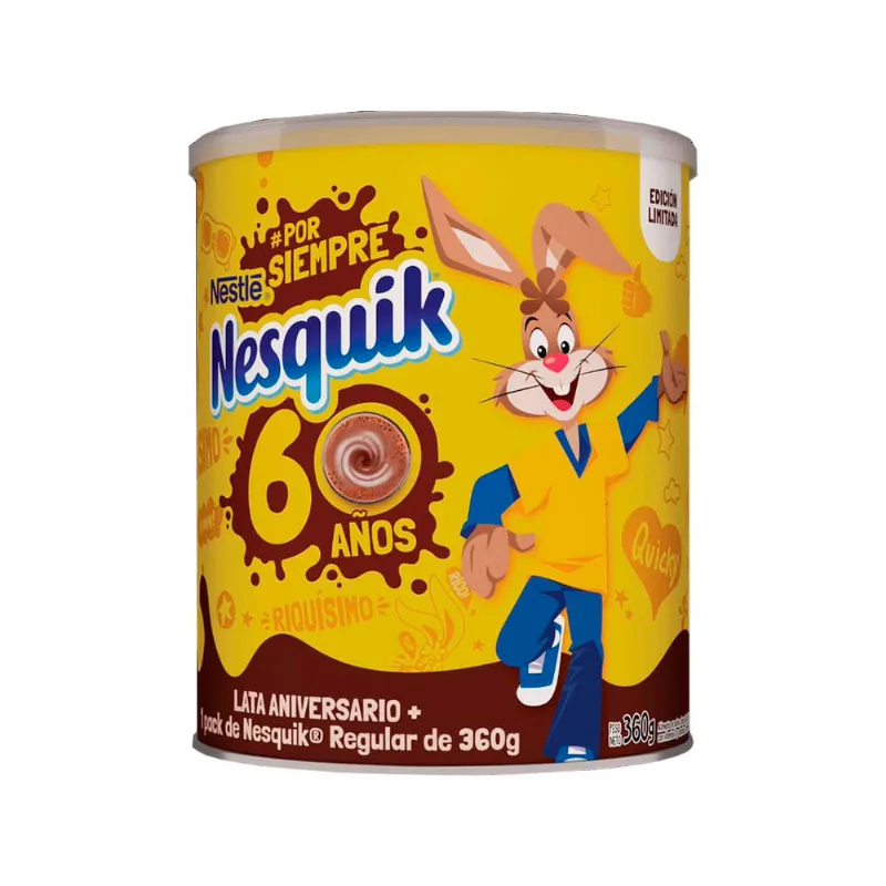 Cacao Nesquik Fortificado Sin Tacc Lata X360g