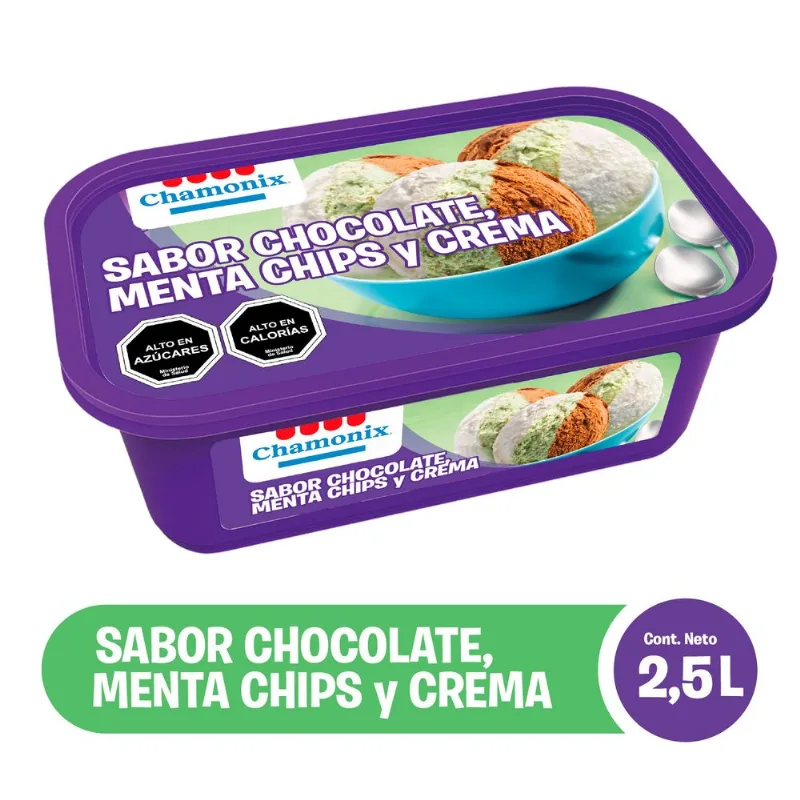 Helado Chocolate Menta Chips 2.5 L
