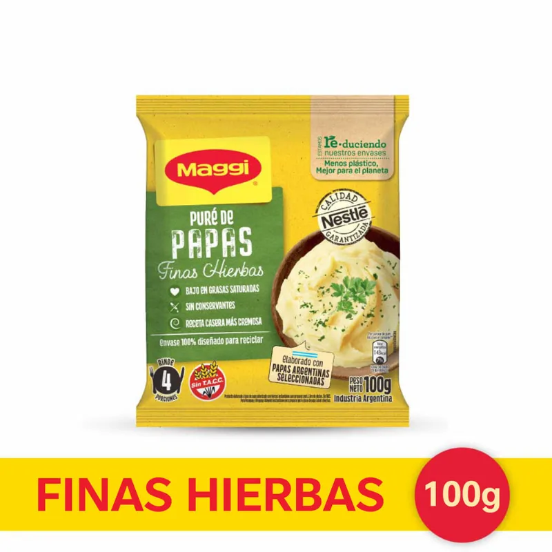 Maggi® Puré Sabor Finas Hierbas X 100gr