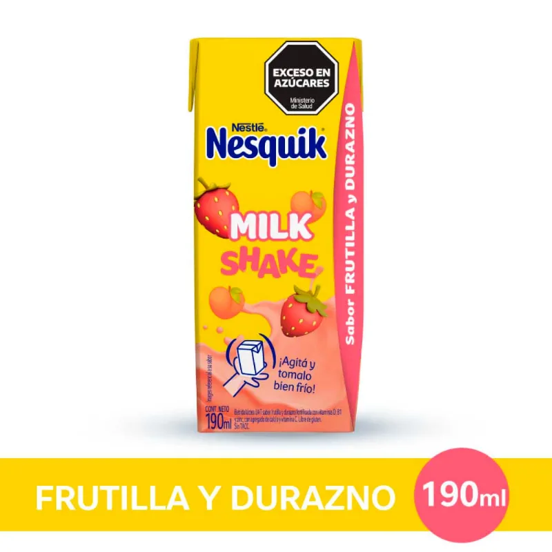 Milk Shake Nesquik Fruti-durazno 190ml