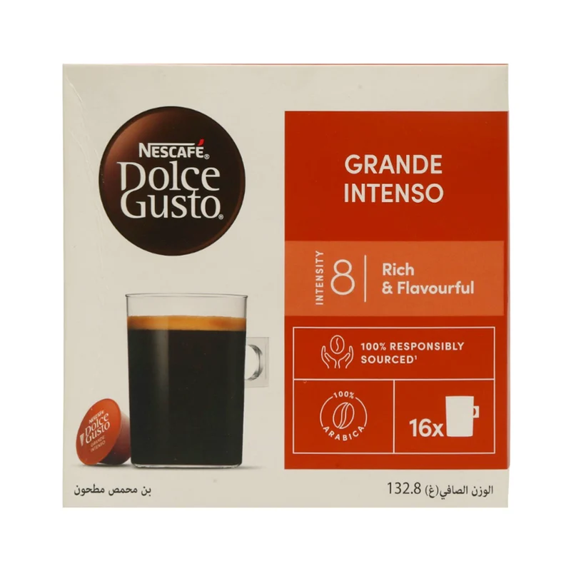 NESCAFE COFFEE DOLCE GUSTO GRANDE INTENSO RICH & FLAVOURFUL