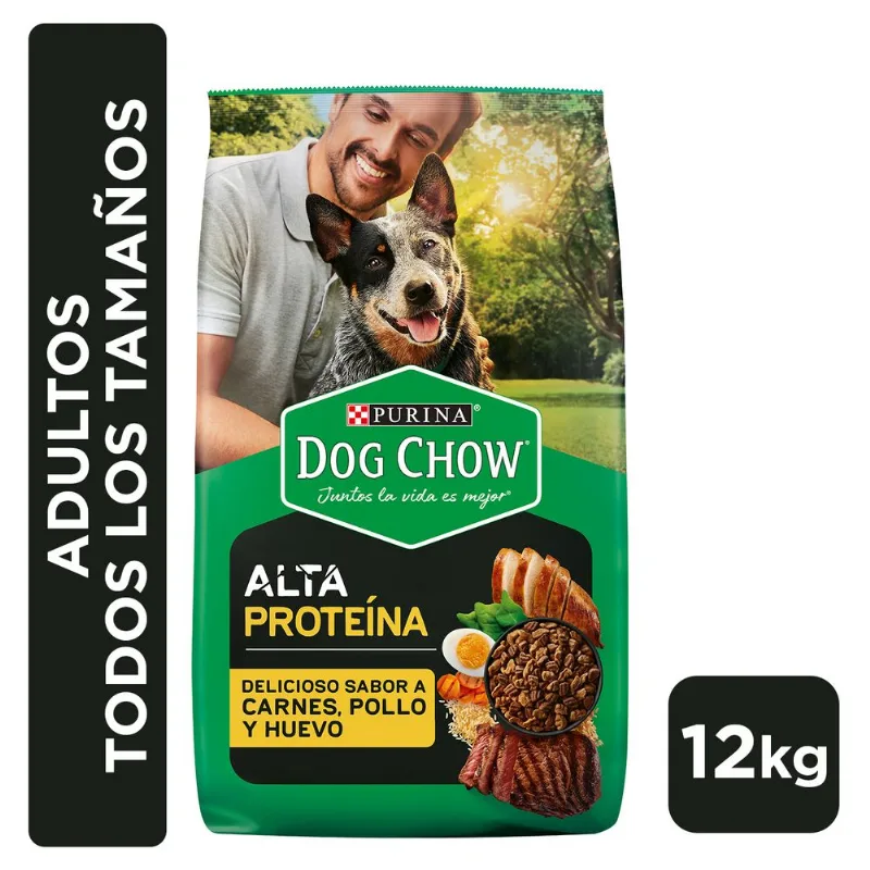 Alimento Perro Dog Chow Adulto Alta Proteína 12 kg