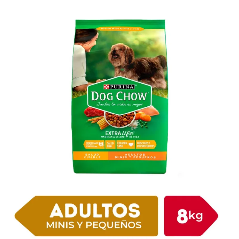Alimento para Perro DOG CHOW Adulto Minis y Pequeños Bolsa 8Kg