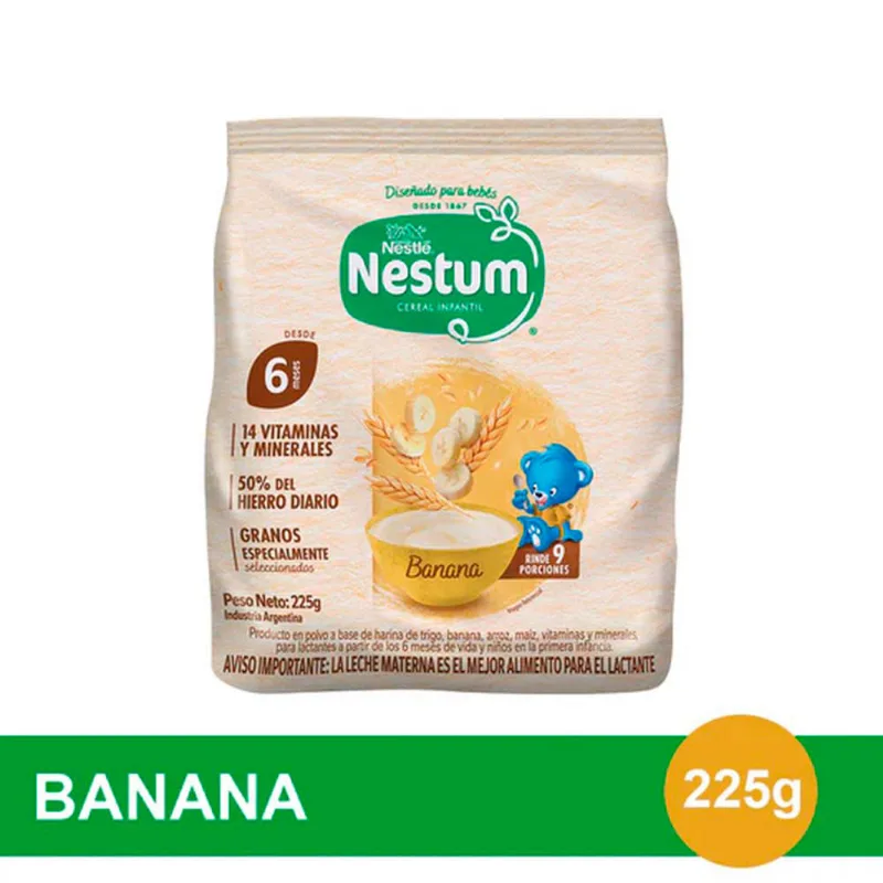 Cereal Saborizado Banana 225 Grs Nestum®