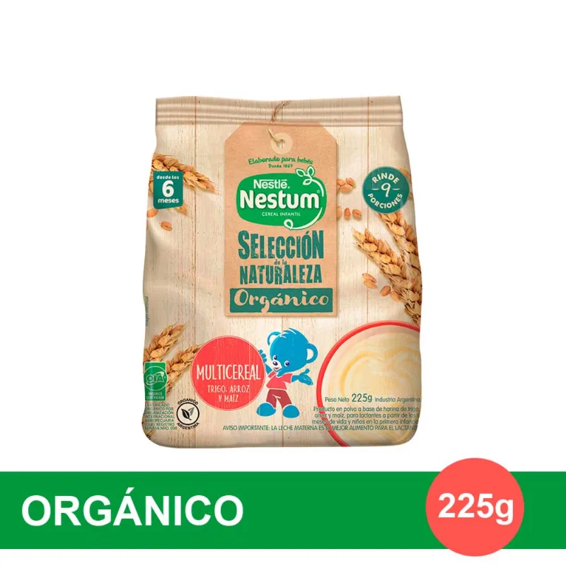 Cereal Infantil Orgánico 225 Grs Nestum