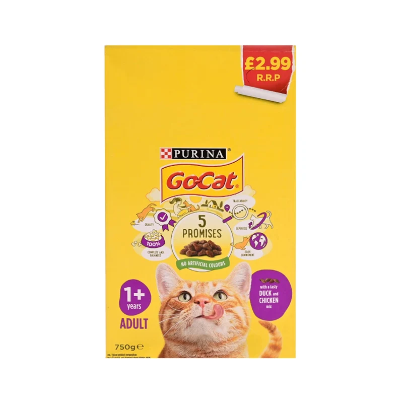 PURINA GOCAT PROMISES DUCK AND CHICKEN MIX 1 YEAR 750GM