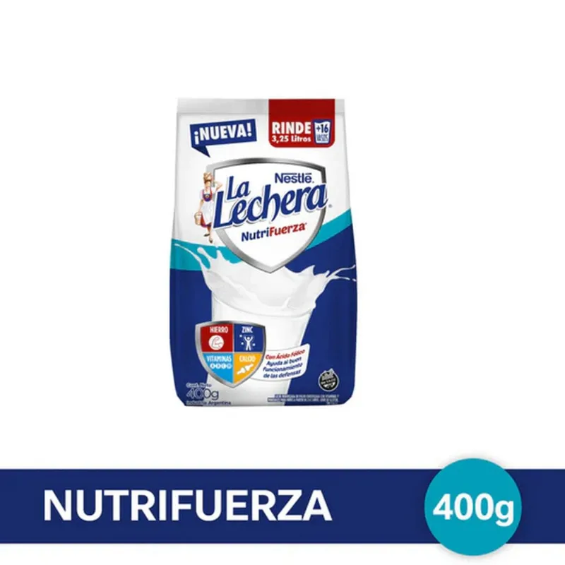 Leche en Polvo Nutrifuerza 400 Grs La Lechera Leche Polvo Nutrifuerza 400 Grs La Lechera®