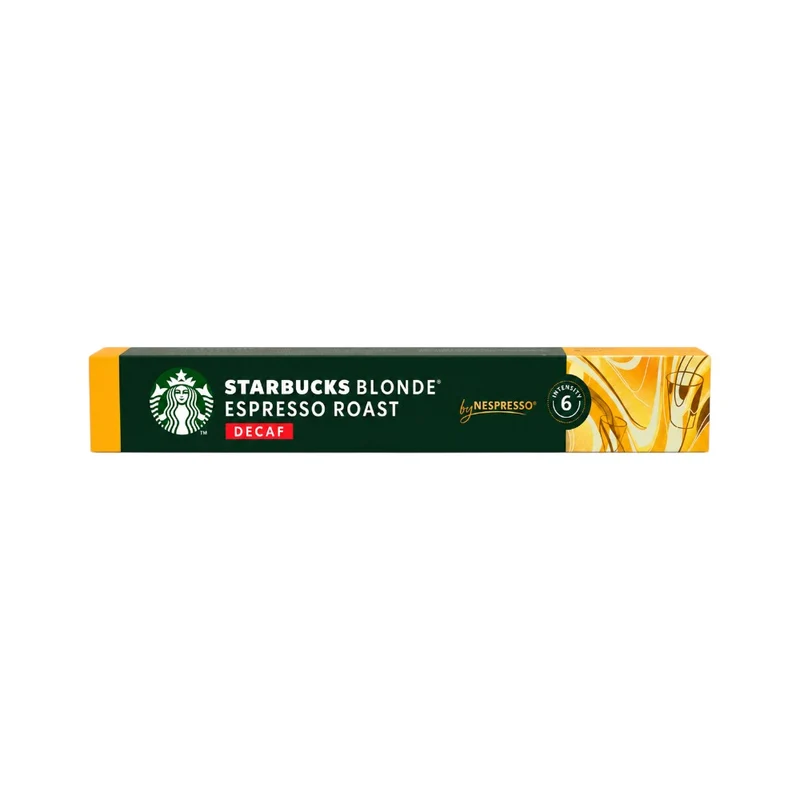 STARBUCKS COFFEE PODS ESPRESSO BLONDE DECAF 55 GM