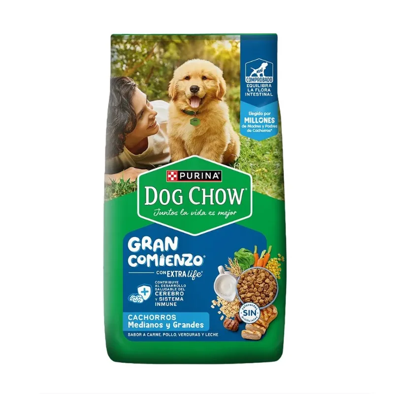 Dog Chow Gran Comienzo Cachorro Mediano y Grande x 15 Kg
