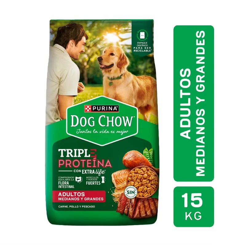 Alimento perros Dog Chow ad med & grande tp 15kg