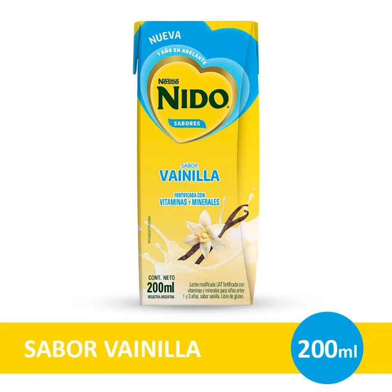 Leche Sabor Vainilla Nido 200 Ml