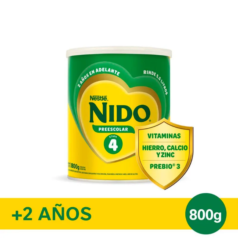 Leche en Polvo Prebio 3 Etapa 4 800 Grs Nido