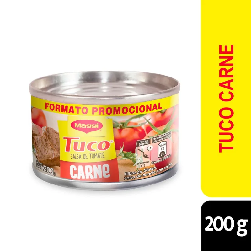 Salsa de Tomate Maggi Tuco con Carne 200 g