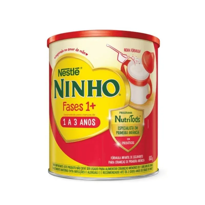 Leite Em Pó Ninho Fases 1+ Prebióticos 1 A 3 Anos 800g