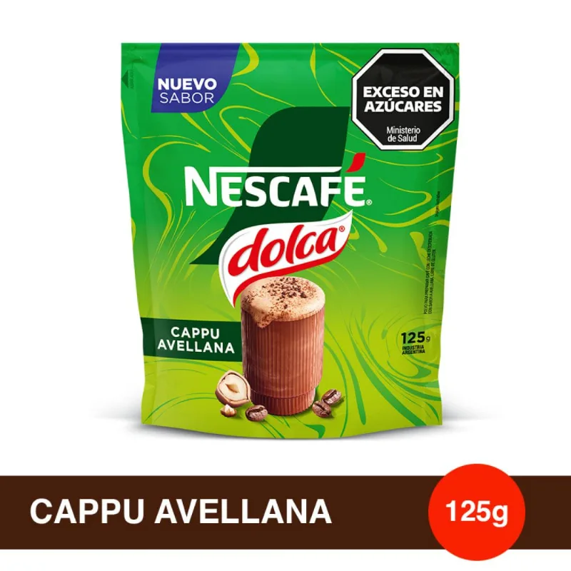 Café Cappuccino Avellanas 125 Grs Nescafé® Dolca