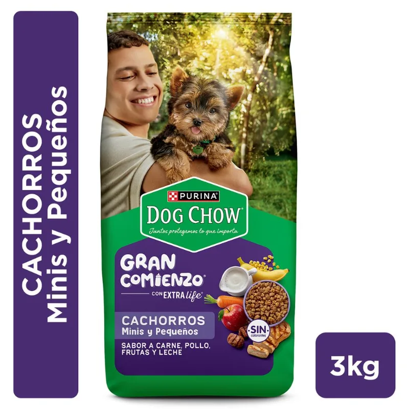 Alimento Perro Cachorro Dog Chow Razas Pequeñas 3 kg