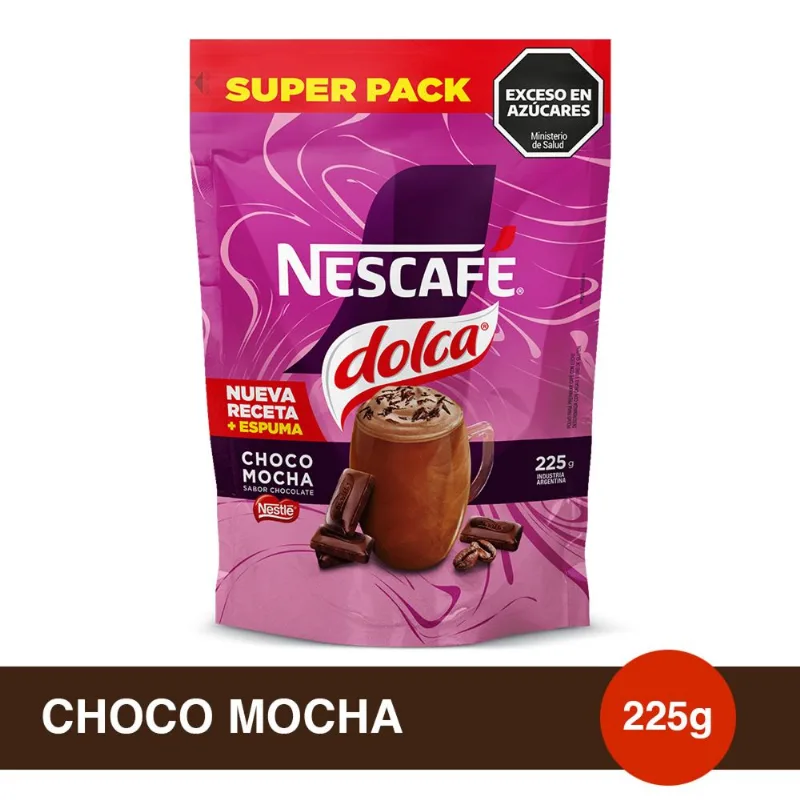 Café Instantáneo Nescafé Dolca Mixes Mocha - Doypack 225 grs