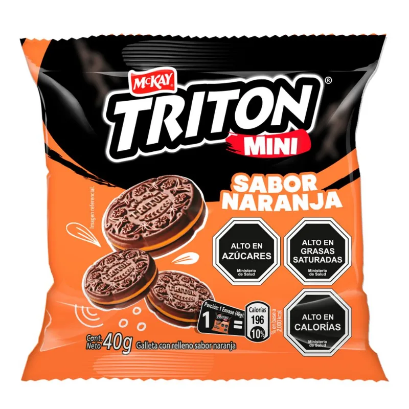 Galletas Tritón Mini Galletas Naranja 40 g