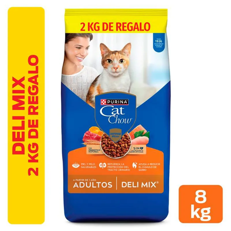 Alimento Gato Cat Chow Adulto Delimix 6 + 2 kg