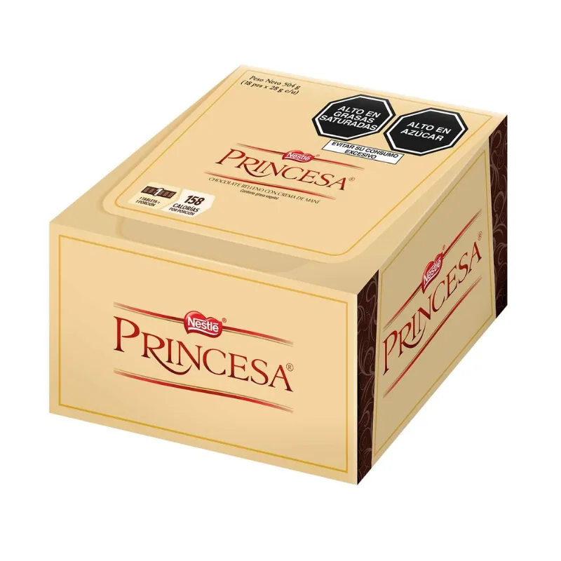 Chocolate NESTLÉ Princesa Clásico Display 18un