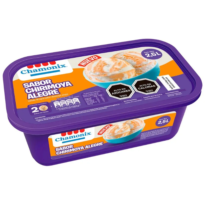 Helado Chamonix Chirimoya Alegre 2.5 L
