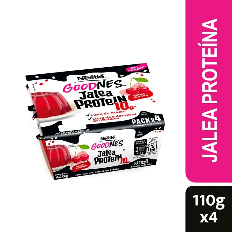 Pack 4 un. Jalea Nestlé Proteína Guinda 110 g