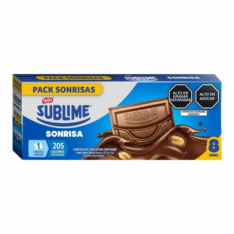 Chocolate NESTLÉ Sublime Sonrisa Clásico Caja 8un