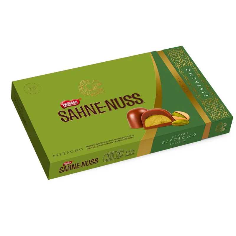 Bombón Sahne Nuss Praliné Pistacho 144 g