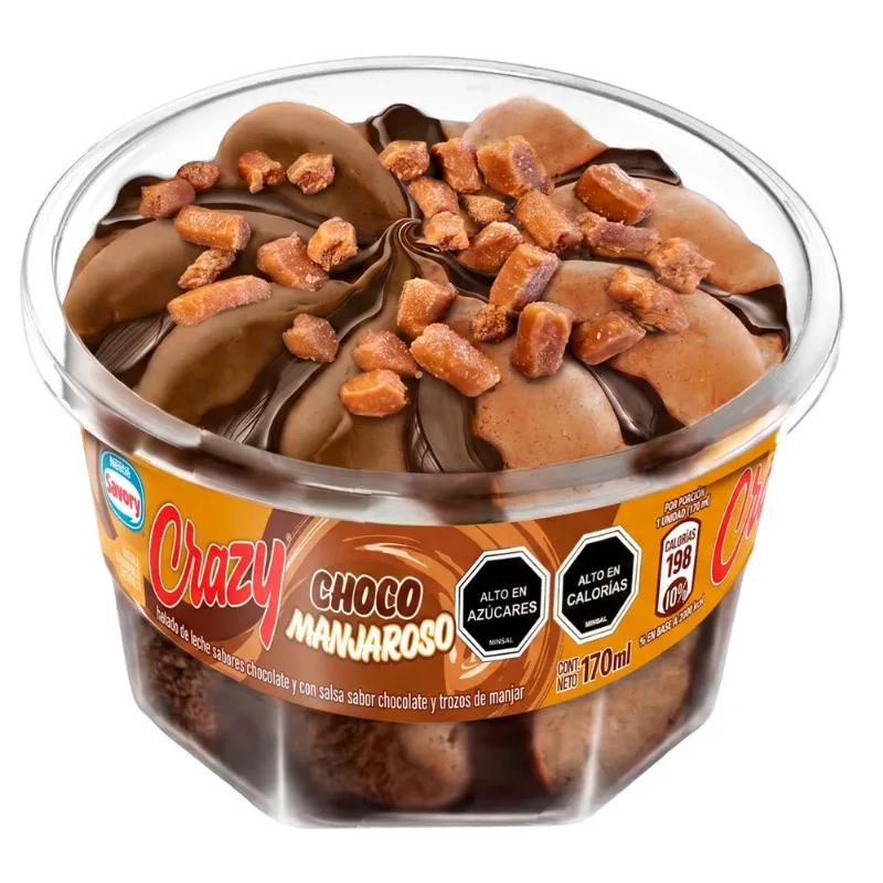Helado Crazy Manjar Chocolate 170 ml