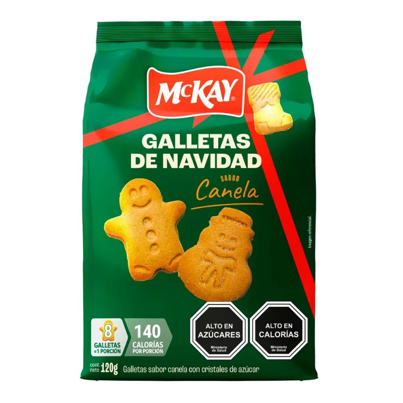 Galletas de Navidad McKay Canela con Cristales de Azúcar 120 g