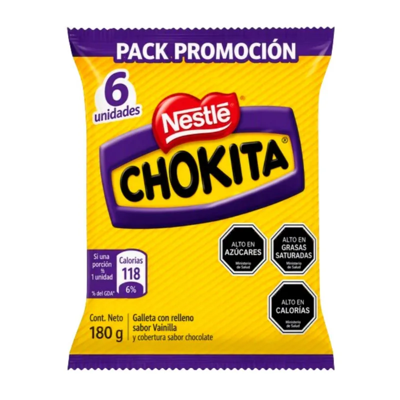 Galleta Bañada Chokita x6 180 g