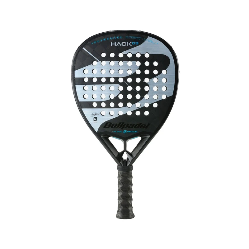 Bullpadel Racchetta da Padel Hack 03 23 Nero Grigio TU