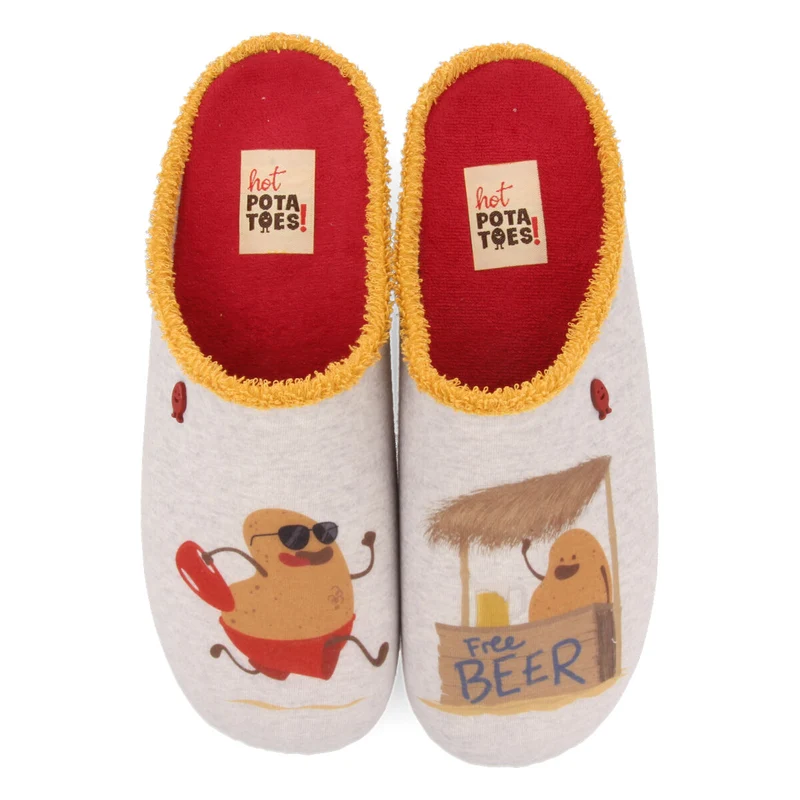 GREY HOT POTATOES SLIPPERS BINASCO 45
