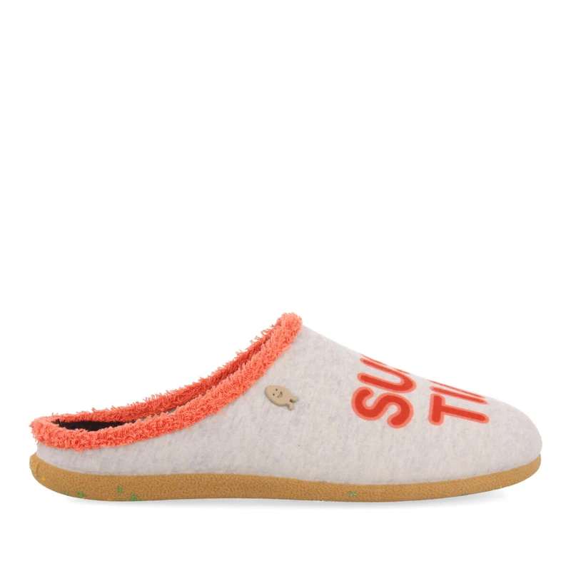 HOT POTATOES GREY REGGELLO SLIPPERS 38