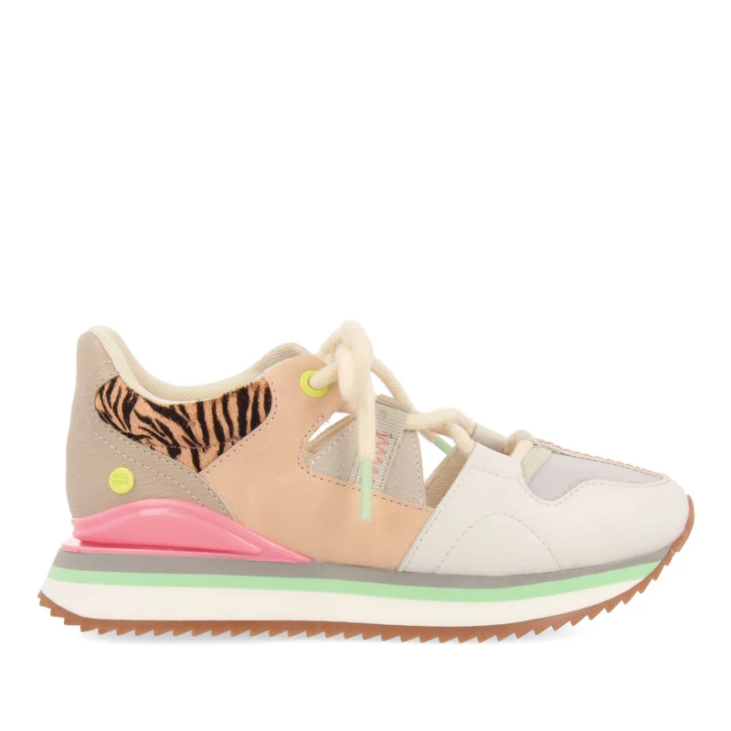 Vigan girls semi open zebrarint sneakers 39